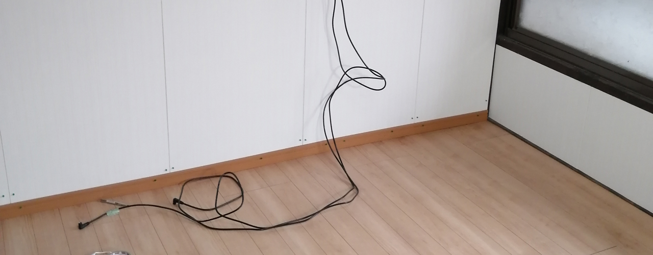 和室から洋間へリフォームの壁面