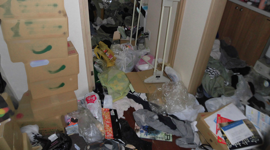 松山市ごみマンション片付け１