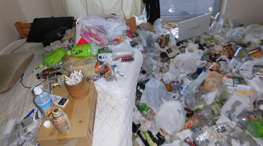 松山市ごみマンション片付け５